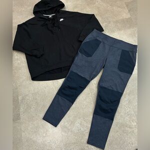 Womens CARHARTT/NIKE Hoodie Sweatshirt & Carhartt Force Leggings, sz XL